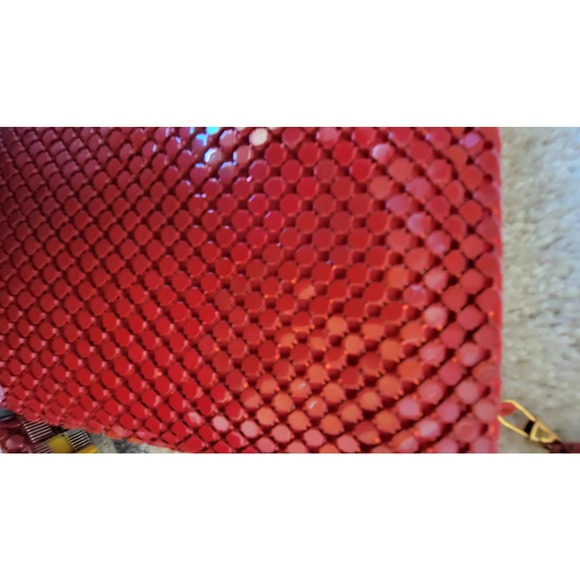 Studio imports Red Mesh  clutch Purse 9x6 - Picture 2 of 8